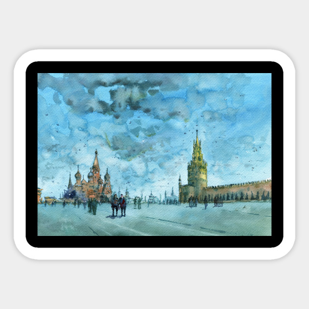 Russia Red Square Painting Russia Red Square Painting
