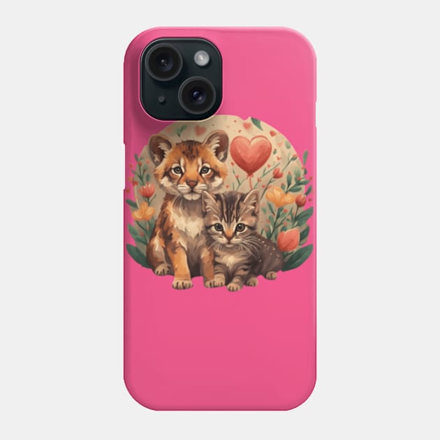 Cute Lion Cub design and cute cat gift ideas kids tees and more Phone Case by WeLoveAnimals