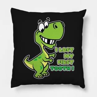 Kids I Lost My First Tooth - Cute Dinosaurs product Pillow