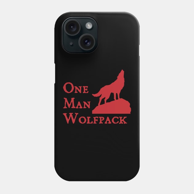 one man wolfpack Phone Case by Flickering_egg