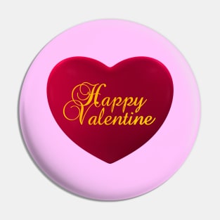 Happy Valentine Day Pin