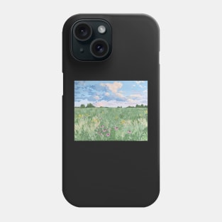 Cotton Sky Flower Field Phone Case