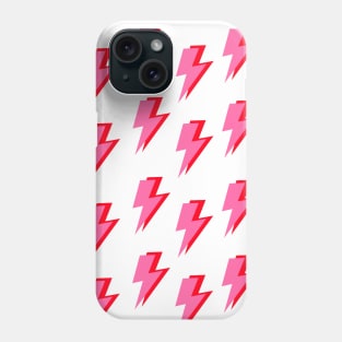 Pink and Red Lightning Bolt Pattern Phone Case