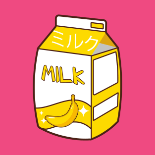 Kawaii Banana Milk Box T-Shirt