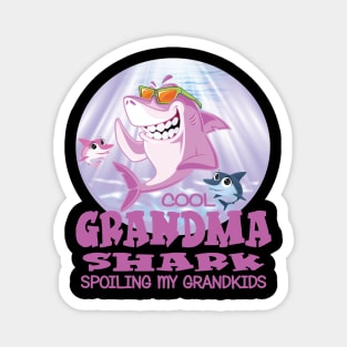 Cool Grandma Shark - Spoiling My Grandkids Magnet