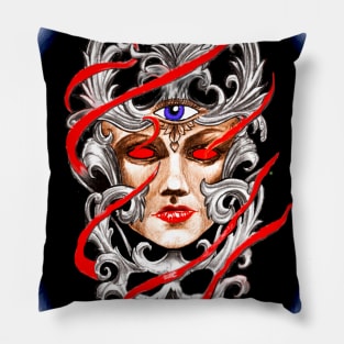 Tattoo Third Eye Design Pillow