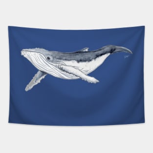 Humpback whale baby Tapestry