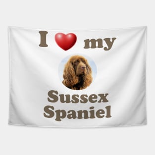 I Love My Sussex Spaniel Tapestry