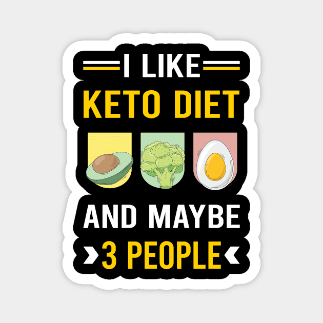 3 People Keto Diet Ketogenic Ketone Ketosis Magnet by Bourguignon Aror