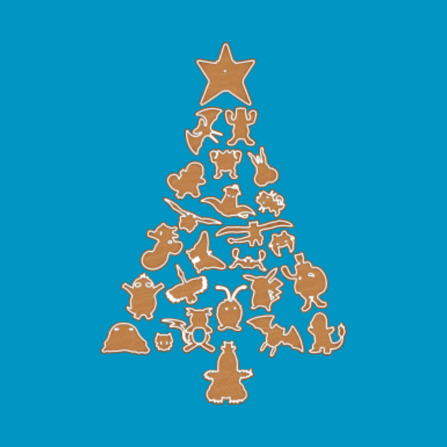 Pokemon Gingerbread Christmas Tree - 