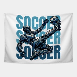 Robot Soccer Player Tapestry