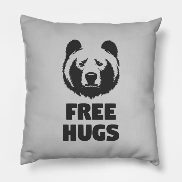 Free Bear Hugs Pillow by NineBlack