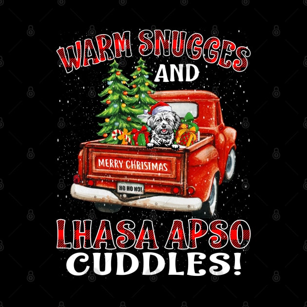 Warm Snuggles And Lhasa Apso Cuddles Truck Tree Christmas Gift by intelus