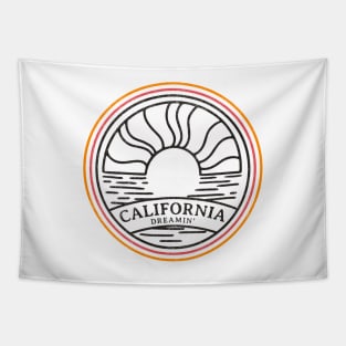 California Dreamin' - vintage design Tapestry