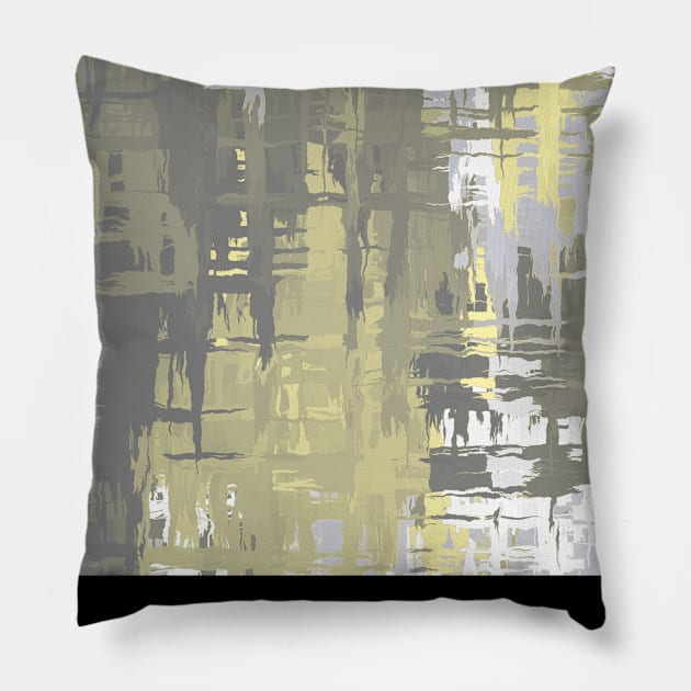 Deminonbinary Pride Rough Crisscross Paint Pillow by VernenInk