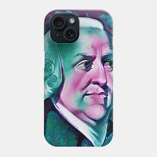 Adam Smith Portrait | Adam Smith Artwork 5 Phone Case by JustLit