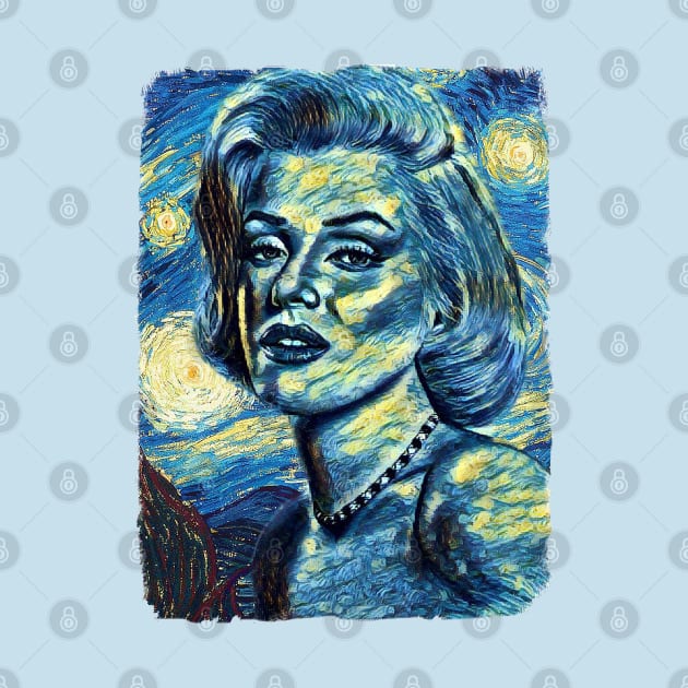 Marilyn Monroe Van Gogh Style by todos