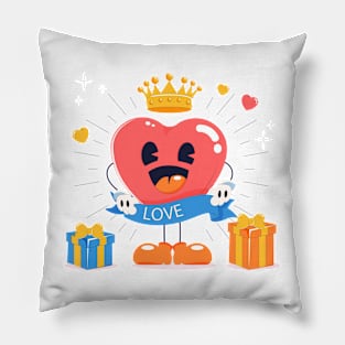 Valentine Day Cartoon Heart Pillow