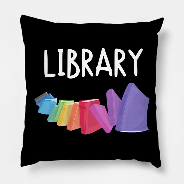 Library Book Smile Pillow by FunnyStylesShop