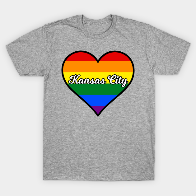 Discover Kansas City Gay Pride Heart - Kansas City - T-Shirt