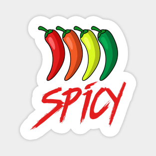 Spicy Hot Peppers Spicy Food Lover Magnet