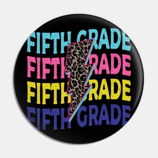 Fifth Grade Lightning bolt Pin