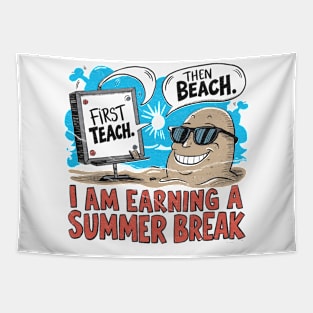 first-teach-then-beach Tapestry