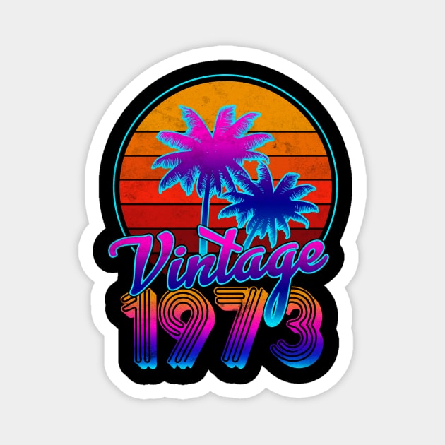 Vintage Classic 1973 Magnet by franzaled