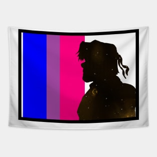 Galaxy Hunk Bi Pride Tapestry