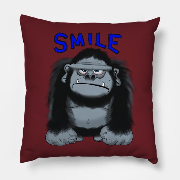 Smile Pillow by wolfmanjaq