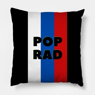 Poprad City in Slovakian Flag Colors Vertical Pillow