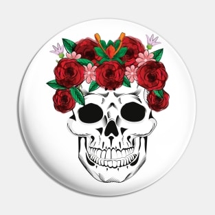 Cute Halloween Skull Pin