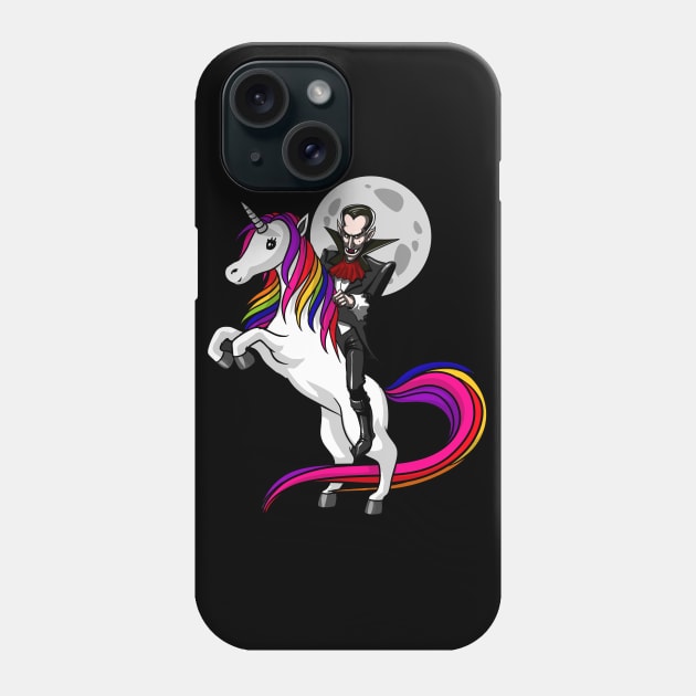 Vampire Riding Unicorn Phone Case by underheaven