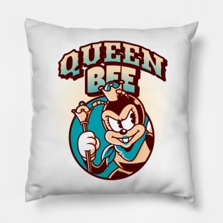 Cuphead Vintage Cartoons Queen Bee Pillow