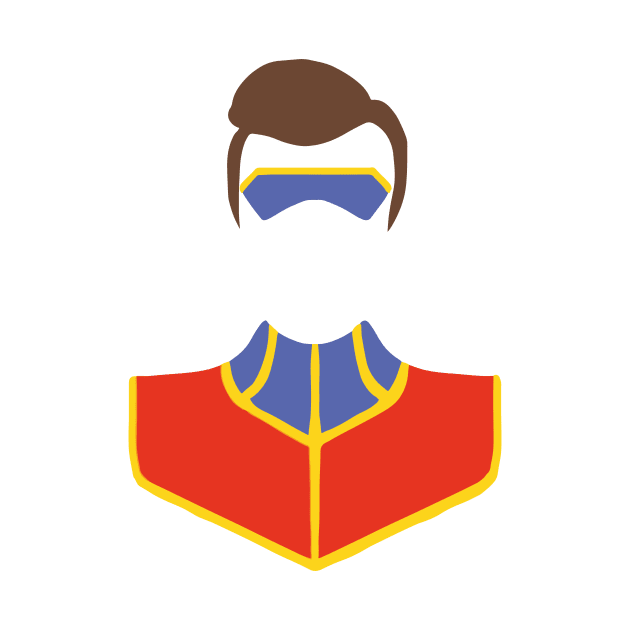 Captain Man Silhouette by Linneke