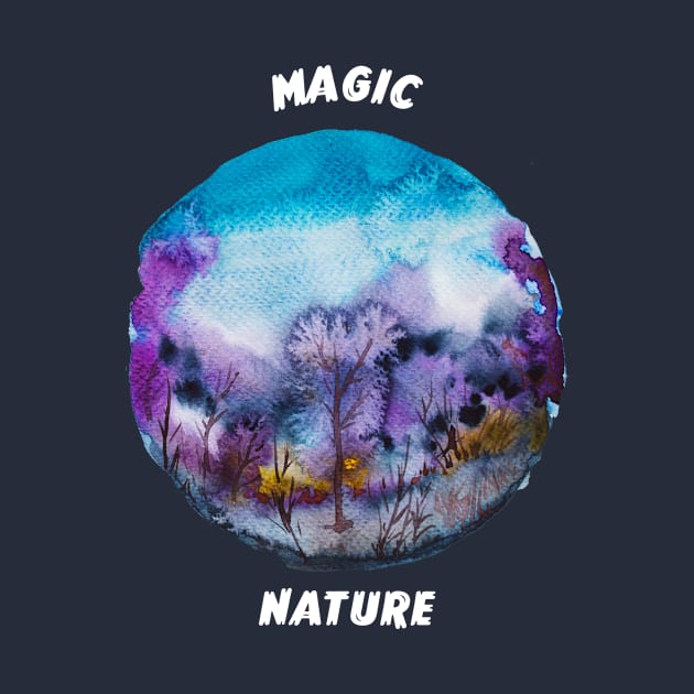 Magic Nature Watercolor Design by Underthespell