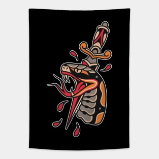 Snake dagger tattoo Tapestry