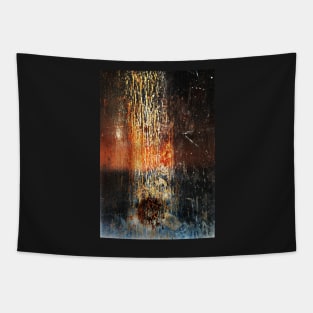 Falling Meteor (Rust Abstract) Tapestry