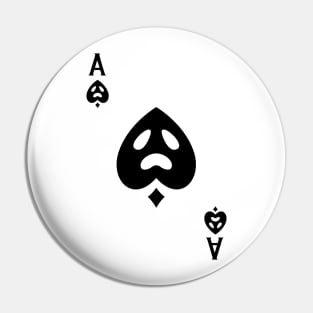 Easy Halloween Playing Card Costume: Ace of Spades Pin