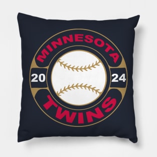 Twins Baseball 24 Pillow