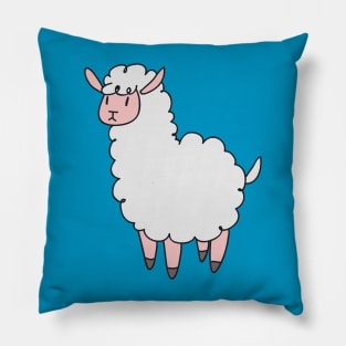 White Llama Pillow