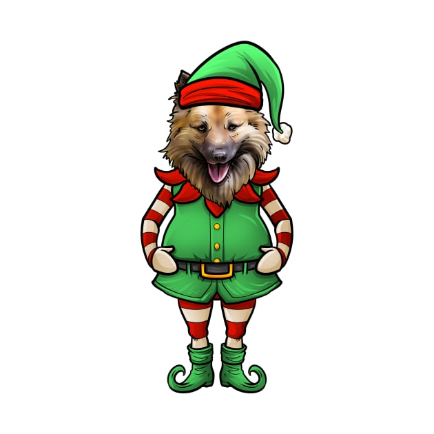 Icelandic Sheepdog Christmas Elf by whyitsme