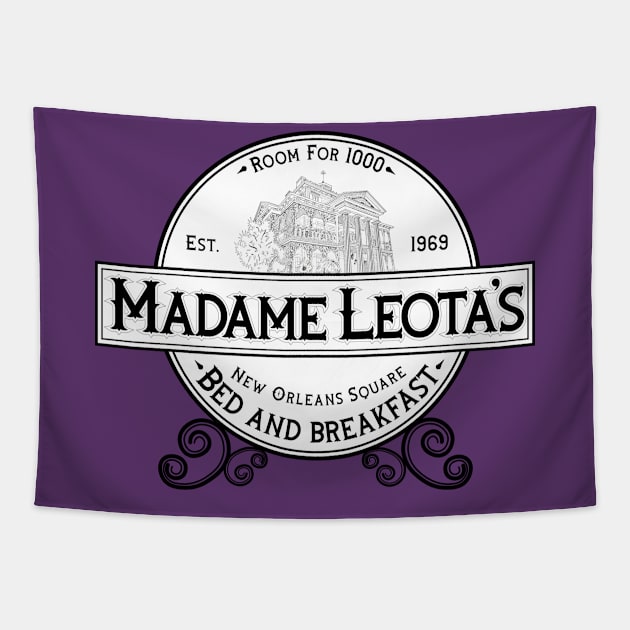 Madame Leota's B&B - California Haunted Mansion Tapestry by WearInTheWorld