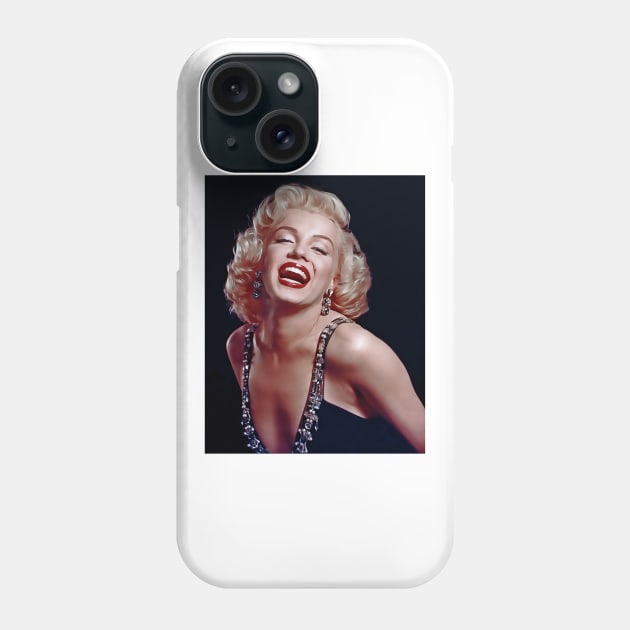 Marilyn Monroe Laughing Phone Case by VintCam