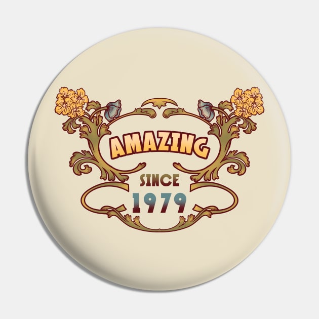 AMAZING SINCE 1979 art nouveau vintage retro 70s Pin by leepianti