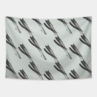 Gray abstract oblique elements Tapestry