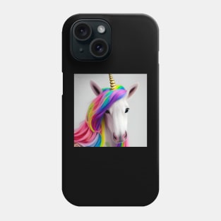 Colorful Unicorn Rainbow Hair Phone Case