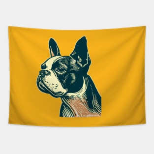 Boston Terrier Art Tapestry