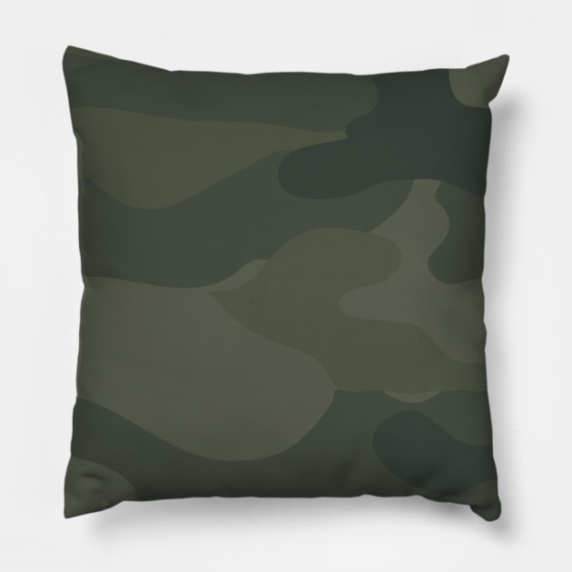 Camo pattern Pillow by wamtees