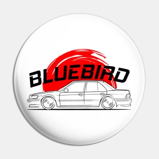 Racing Bluebird JDM Art Pin